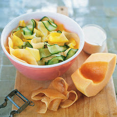 Cucumber, Cantaloupe, and Squash Salad