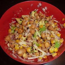 Roasted Corn and Chickpea Salad