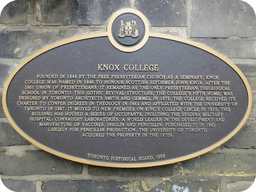 Knox College Plaque