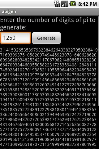 Pi Generator