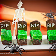 Cheesecake Brownie Tombstones