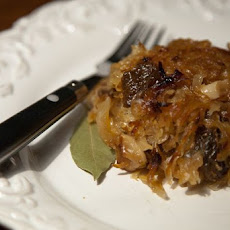 Caramelized Sauerkraut with Prunes, Herbs and Honey