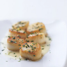 Sea Scallops with Cilantro Gremolata and Ginger Lime Beurre Blanc
