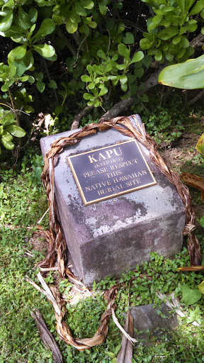 Kapu - Native Hawaiian Burial Site
