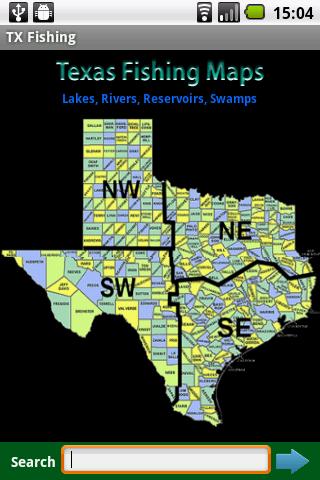 Texas Fishing Maps - 20K Maps