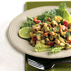 Turkey Chopped Salad with Spicy Avocado Dressing