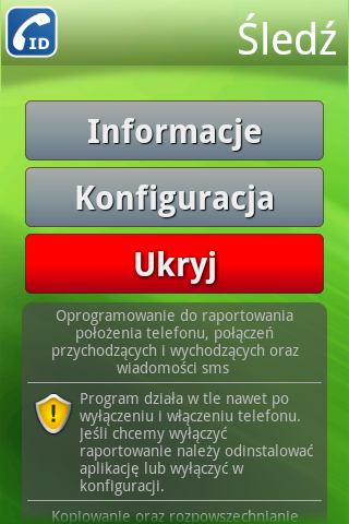 Android application FollowMe screenshort