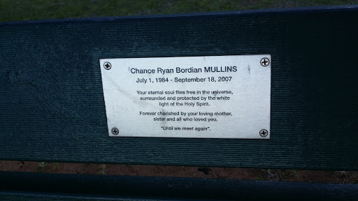 Chance Ryan Bordian Mullins Memorial Bench