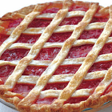 Rhubarb Lattice Pie with Cardamom and Orange