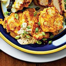 Cauliflower Galettes with Chipotle Crème Fraîche