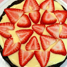 Strawberry Brownie Tart