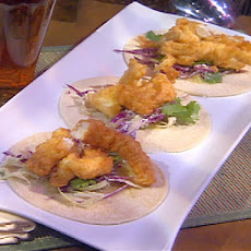 Fish Tacos with Roasted Tomatillo Salsa