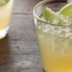 Apple-Saffron Gimlets