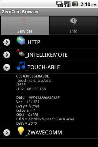 ZeroConf Browser
