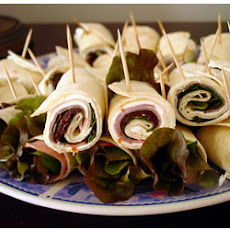 Ham and Fresh Basil Pinwheels