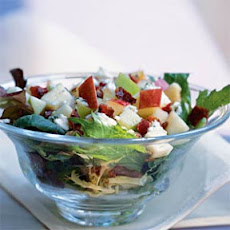 Mixed Apple Salad over Greens