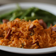 Low Carb Spicy Sausage and ' Rice' Casserole