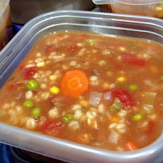 Beef Barley Veggy Soup - Crock Pot