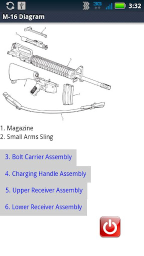 M-16 Parts Diagram