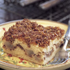 Sour Cream Coffee Cake with Pears and Pecans