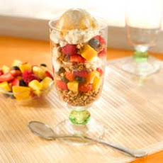 Fruit, Ice Cream & Granola Parfaits