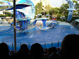 Overview of the stage and tank.