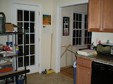 There's the door to the back deck.