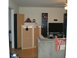 So back out of the garage and back to the family room.