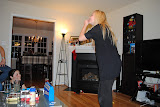 Kiki trying to mime mascara