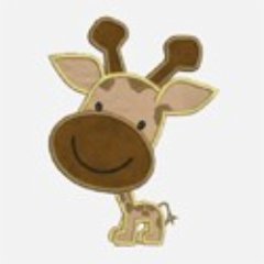 Smiley Giraffe Applique