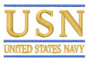 "USN" Navy Embroidery