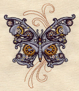 Steam Motif Butterfly