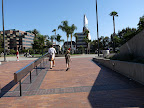 Walking out of the Page museum and into a beautiful Los Angeles afternoon.