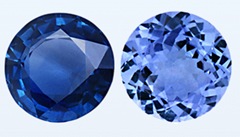 Sapphire and Tanzanite