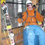 Rob LaPier chillin in the tram at Alyeska