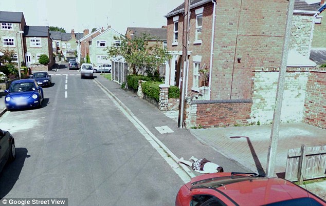 Cadaver en Google Street View