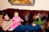 Hanging with Uncle Kasey and Aunt Brandi