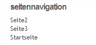 Screenshot Links-Widget Alphabetische Reihenfolge des Links-Widgets