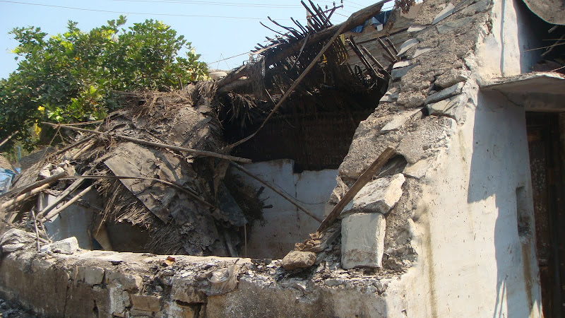 The house almost dried up but no roof