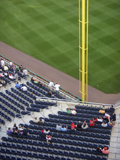 Outfield seats from the gallery