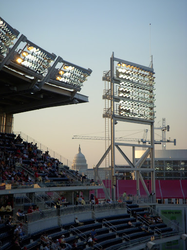 Capitol through the stadium