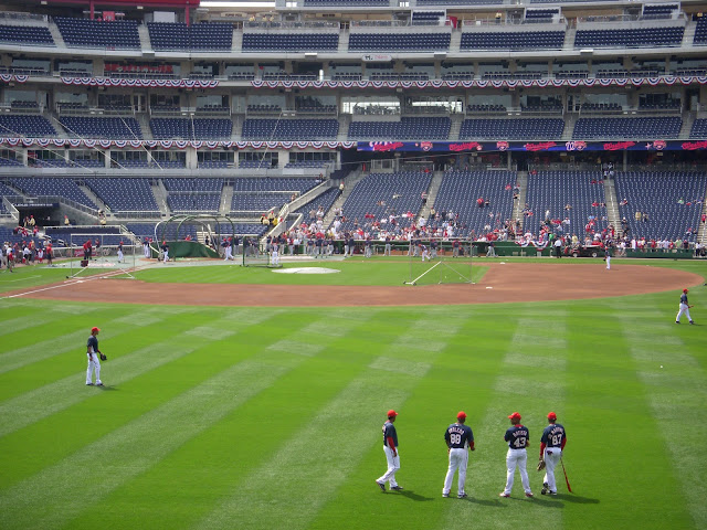 Outfield during Batting Practice Outfield during Batting Practice