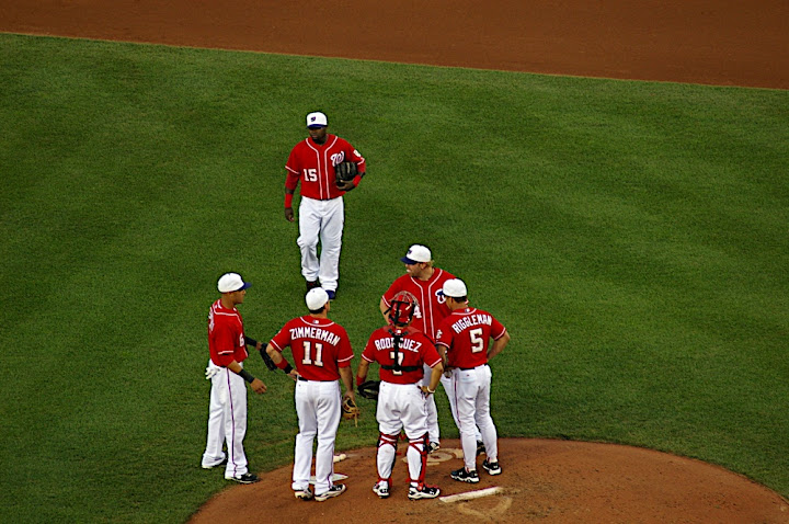 Conference at the mound