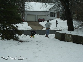 helping daddy shovel nov. 2010