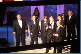 Dailey & Vincent accepting the IBMA 2009 Entertainer of the Year Award.