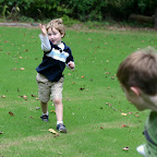 He launches his spear.
