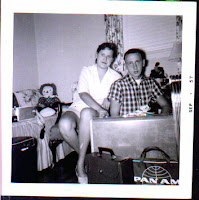 Mom and Uncle Jim before she left for Paris.