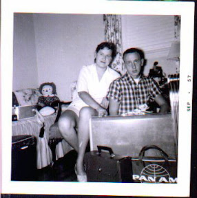 Mom and Uncle Jim before she left for Paris.