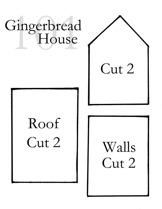 Gingerbread House Pattern Gingerbread House Pattern