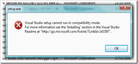 Error installing microsoft visual studio 2010 shell sql server 2012